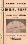 Memorial Arena Hockey Program, Blind River, 1952-53