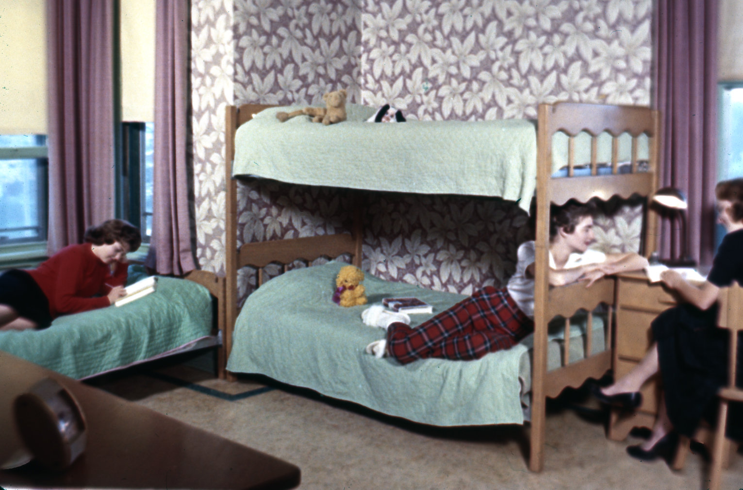 Residence room, Conrad Hall, Waterloo College Laurier Library Images