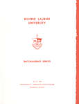 Wilfrid Laurier University baccalaureate service program, fall 1976