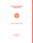 Wilfrid Laurier University baccalaureate service program, fall 1990