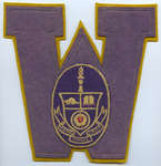 Waterloo College Letterman's letter and crest, 1932