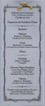 Wilfrid Laurier University 2000 fall convocation President's Dinner program