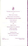 Wilfrid Laurier University spring convocation and baccalaureate service invitation, 1975