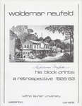 Woldemar Neufeld, his block-prints : a retrospective 1928-83