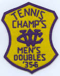 Waterloo College Tennis Champ's Men's Doubles 1935-36 badge
