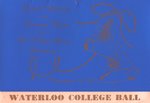 Waterloo College Ball dance card, 1957