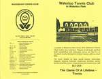 Waterloo Tennis Club in Waterloo Park Brochure 1989