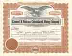 Calumet & Montana Consolidated Mining Company, South Dakota stock certificate