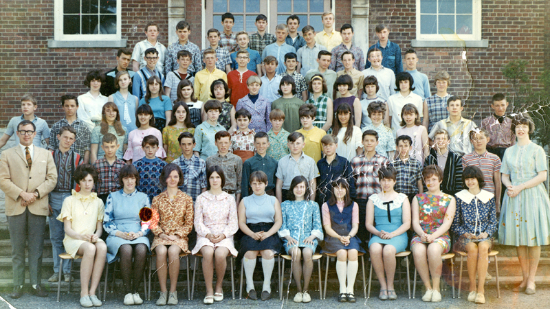 Brooklin Senior Public School Grade 8 Class, 1966-67: Whitby Images