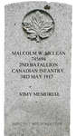 Gravestone for Malcolm W. McLean