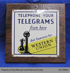 Western Union Telegrams Sign