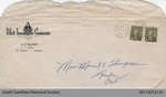 Envelope from a Letter Addressed to Miss Muriel E. Thompson