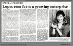 Lopes emu farm a growing enterprise