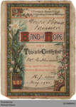 Down House Mission Temperance Pledge Certificate, 1901