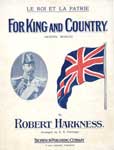 Sheet music for song "For King and Country"
