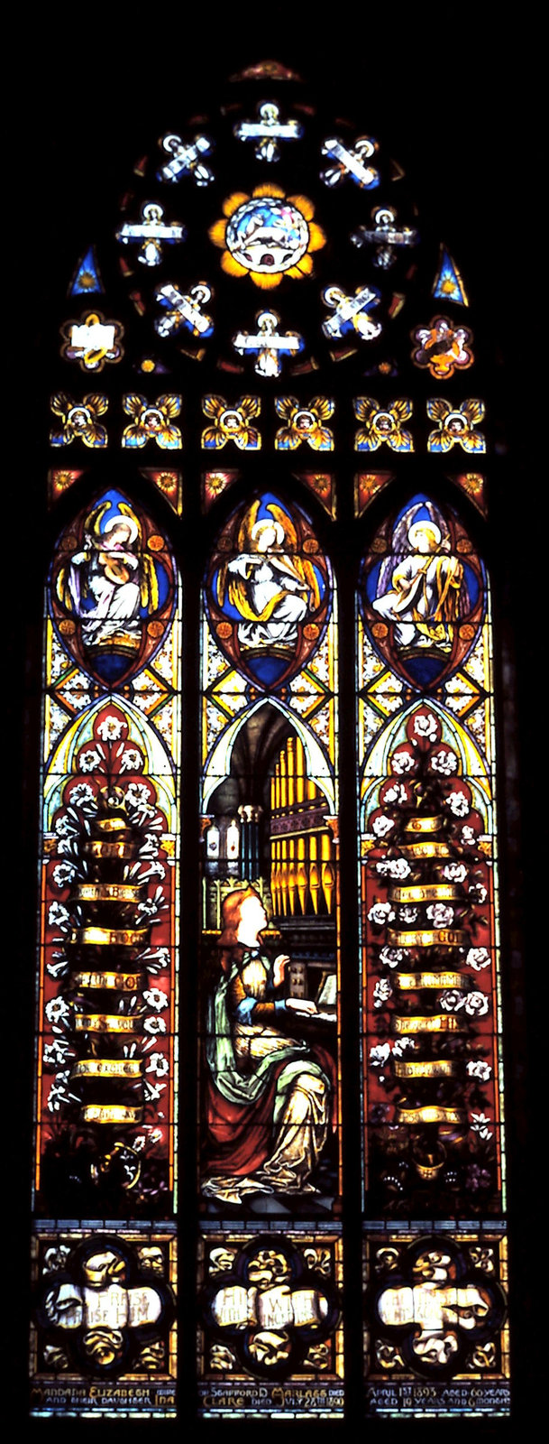 St. Cecilia Stained Glass Window, Knox Presbyterian Church