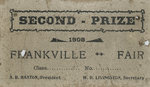 Frankville Fair Prize Certificate