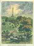 Brock's Monument at Queenston Heights Engraving- 1841