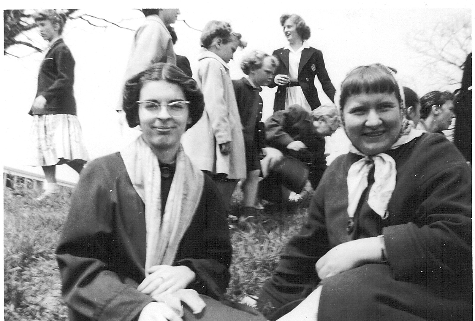 K-12 students in Parry Sound, in the late 1950s. Courtesy the Rosseau Historical Society.