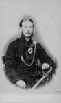 Portrait of a seated military man, in uniform, likely Malcolm MacGregor Jr.