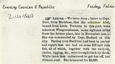 ABEL, C.L. (1855, Schooner)