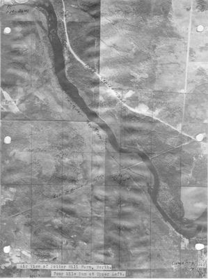 Aerial View of Potter Hill Farm and Four Mile Dam