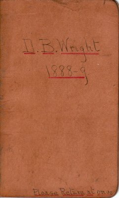 Wright Lumber Camp Account Ledger, 1888-1889