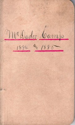 McDade Lumber Camp Account Ledger, 1884-1885