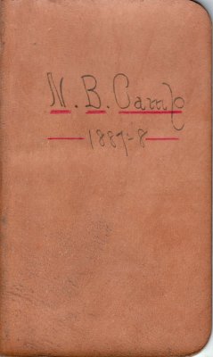 North Branch Lumber Camp Account Ledger, 1887-1888