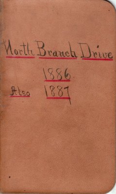 North Branch Drive Lumber Camp Account Ledger, 1886-1887