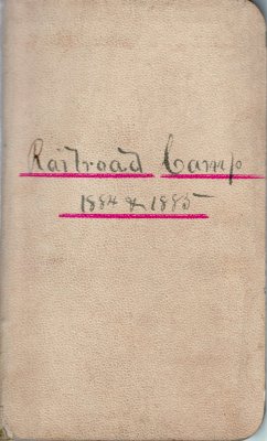 Railroad Lumber Camp Account Ledger, 1884-1885