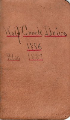 Wolf Creek Drive Lumber Camp Account Ledger, 1886-1887