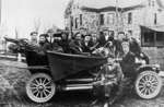 Alpha Phi Fraternity Brothers in Model T