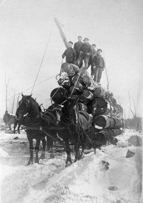 Fletcher Lumber Camp Log Sleigh