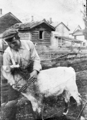 Arthur Linke with Calf