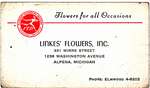 Linkes' Flowers, Inc. Business Card