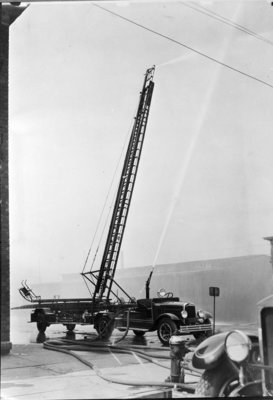 Engine House No. 1 ladder truck, c. 1920s