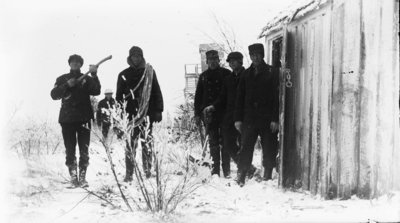 Middle Island: Crew in Winter at Icehouse