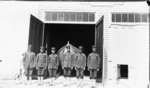 Middle Island:  Coast Guard Crewmen at Surfboat Building