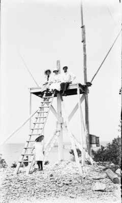 Middle Island:  Sitting on the Training Platform