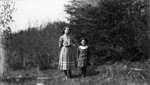 Middle Island:  Esther Hartlep (right) with unidentified teenage girl.