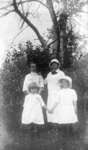 Middle Island:  Esther Hartlep (front right) with three unidentified females.