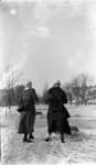 Two Young Woman Outside in Winter