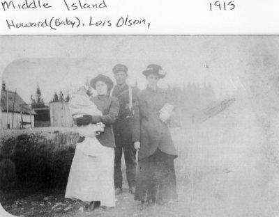 Middle Island: Lois and Howard Olson with Unidentified People