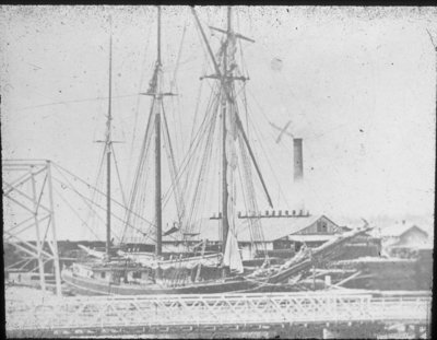 Schooner in Thunder Bay River