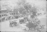 Gathering in front of Alpena's City Hall