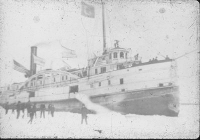 Steamer in Thunder Bay River