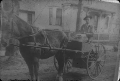 Man Driving Horse Cart