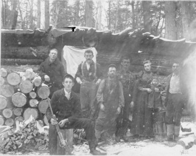 Haltiner Family at Logging Camp