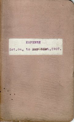 Henry K. Gustin's Account Book for Land and Timber Expenses